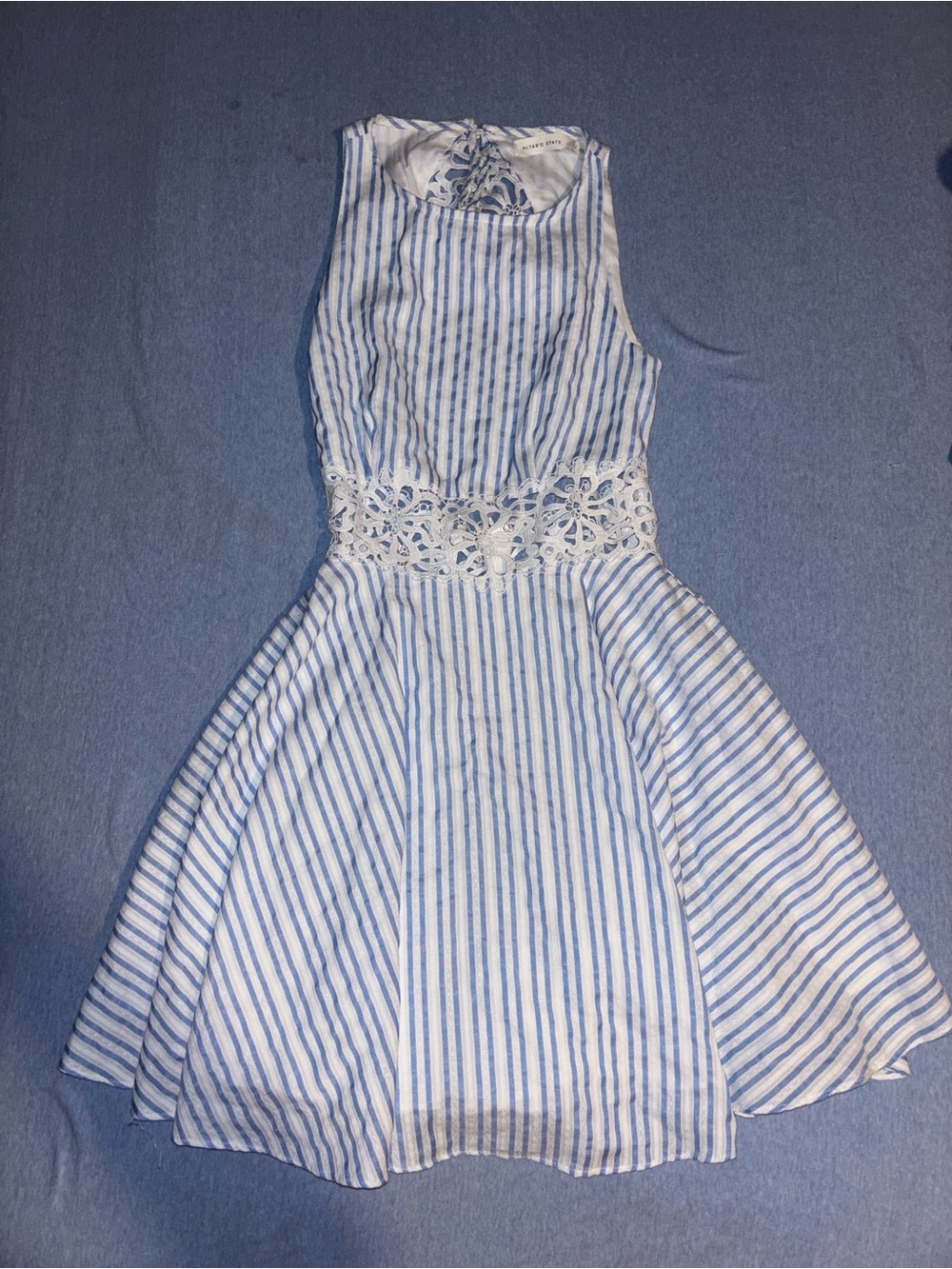 Altar’d State Loueanna Striped
Eyelet Dress